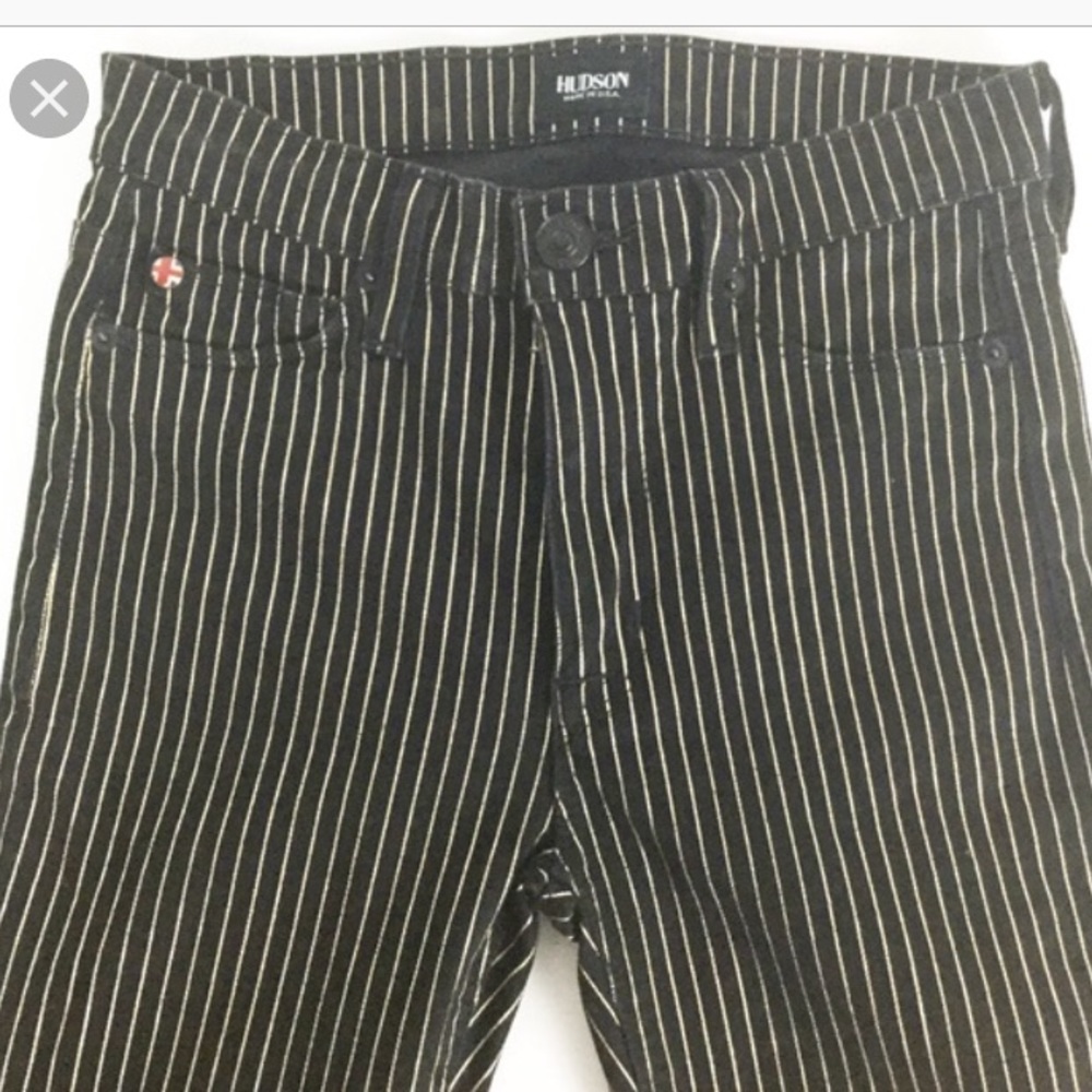 Pinstripe Hudson jeans NWOT!!